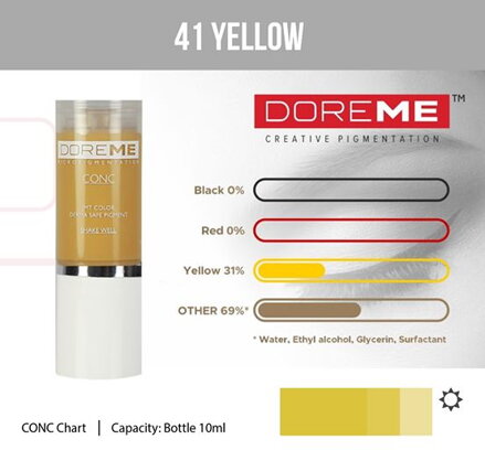 Pigment Doreme 41 Yelllow 10ml