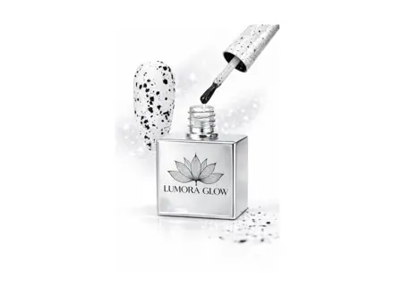 LG/ Velvet Top Coat Black Dots 15ml