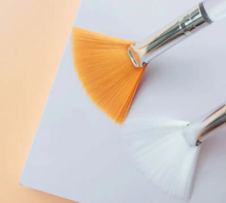 LF Multifunkčný štetec na pleťové masky a na aplikáciu esenciálnych olejov - Oranžový