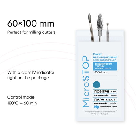 D - Microstop Sterilizačné-kraftové sáčky 60x100mm