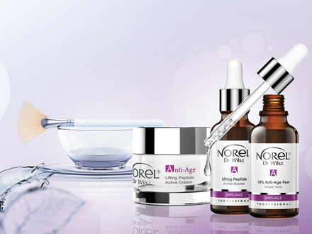 NOREL  ANTI AGE PEEL  10% SET Ošetrenie  + sada štetcov Zadarmo