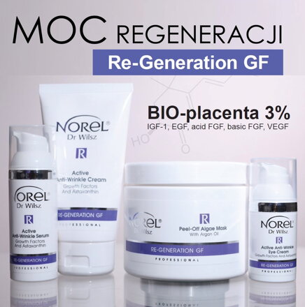 NOREL RE-GENERATION GF BIO PLACENTA 3% SET  + sada štetcov Zadarmo