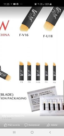 Goochie PM Microblading čepielky 14 ihlové  - 10 kus