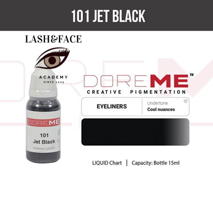 Doreme pigment liquid 101 Jet Black 15 ml 