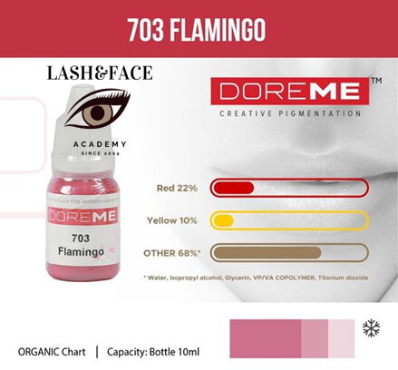 Doreme Organic Lip 703 Flamingo 10 ml 