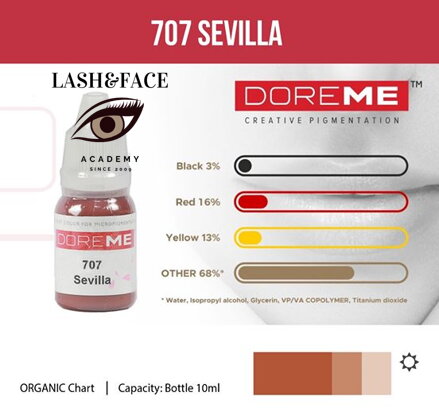 Doreme Organic Lip 707 Sevilla 10 ml 