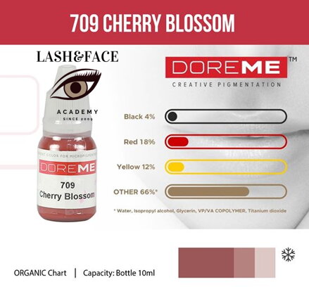 Doreme Organic Lip 709 cherry Blossom 10 ml 