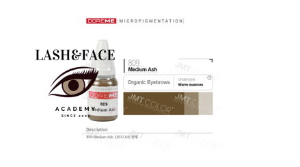 Doreme Organic eyebrow 809 Medium Ash 10 ml 