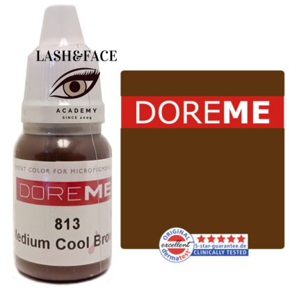 Doreme Organic eyebrow 813 Medium Cool Brown 10 ml 