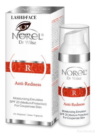 DK 246 Anti-Redness Moisturizing Emulsion For Couperose Skin, SPF 20 - 50ml