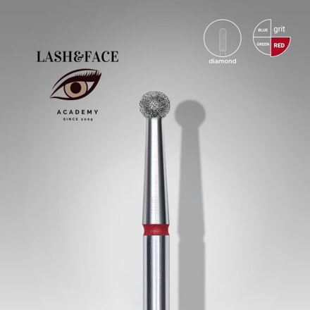 Staleks Diamantový brúsny nadstavec - “ball” red 2,7mm - FA01R027