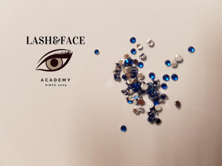 Swarovski kamienky č.6 - 20 kus - 1,5mm - tmavo modré