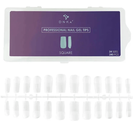 DNKa' Professional Nail Gel Tips Square 240pcs
