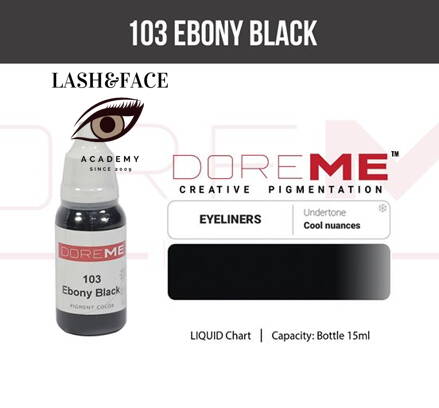 Doreme pigment liquid 103 Ebony Black 15 ml 