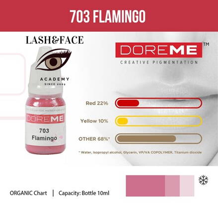 Doreme Organic Lip 703 Flamingo 10 ml 