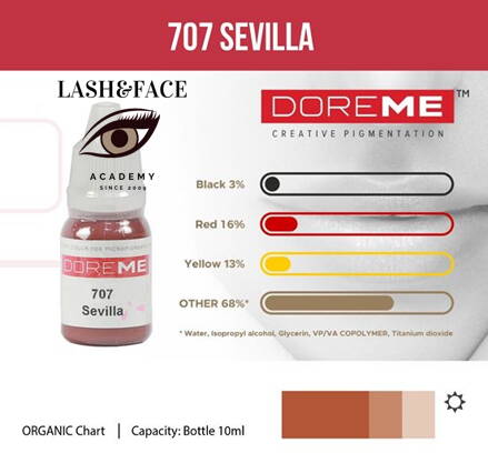 Doreme Organic Lip 707 Sevilla 10 ml 