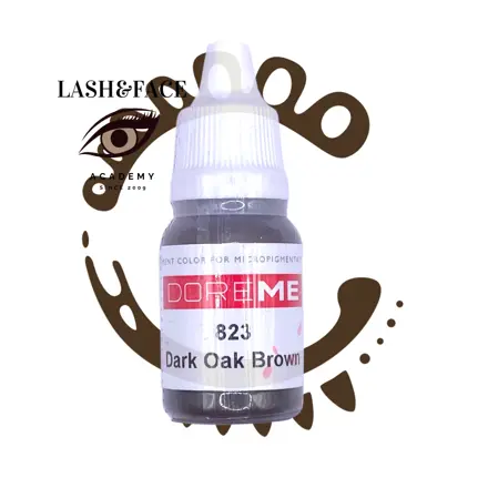 Doreme Organic eyebrow 823 Dark Oak Brown 10 ml 