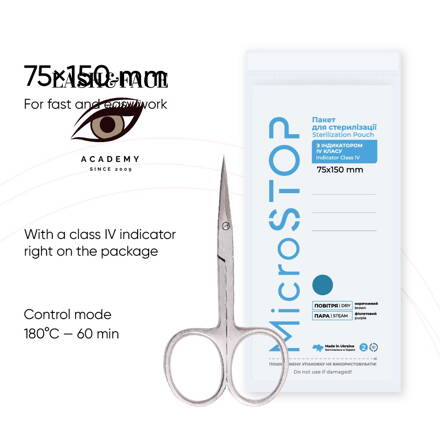 D - Microstop Sterilizačné-kraftové sáčky 75x150mm