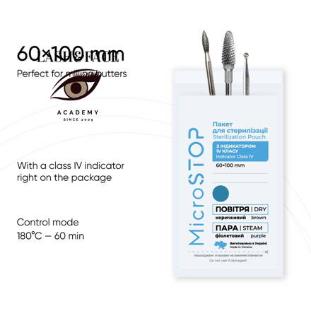D - Microstop Sterilizačné-kraftové sáčky 60x100mm